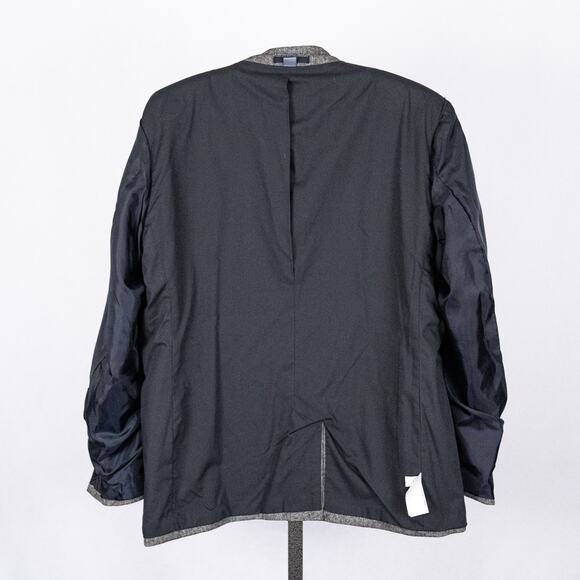 Old Navy Men's Classic Herringbone Blazer Gray SZ XL Polyester Wool Blend Career - Picture 9 of 10